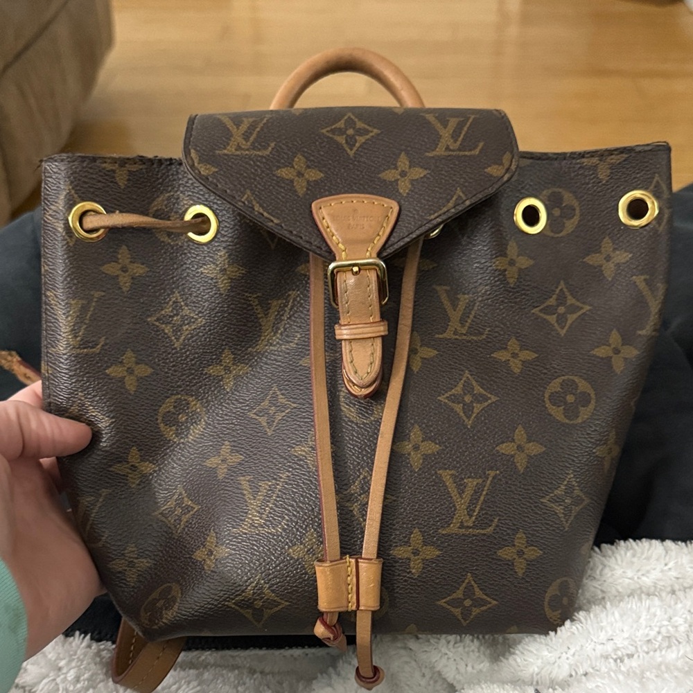 Louis Vuitton Brown and Tan Monogram Bag